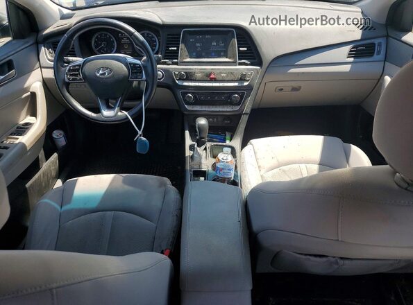 5NPE34AF5JH633900 2018 HYUNDAI SONATA Gray Вид панелі приладів