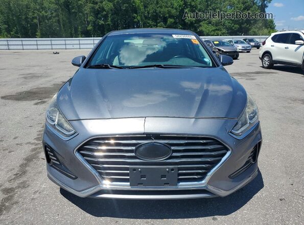 5NPE34AF5JH633900 2018 HYUNDAI SONATA Gray Вид спереду