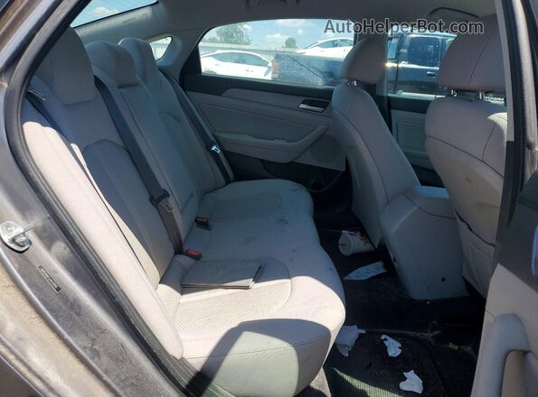 5NPE34AF5JH633900 2018 HYUNDAI SONATA Gray Вид задніх сидінь