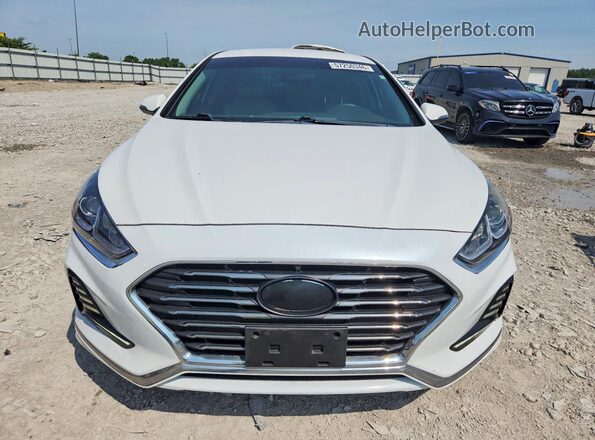 5NPE34AF5JH638739 2018 HYUNDAI SONATA White Դիմացի տեսք