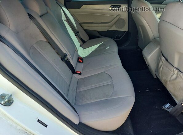 5NPE34AF5JH638739 2018 HYUNDAI SONATA White Հետևի նստատեղերի տեսք
