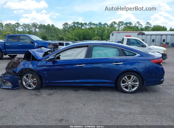 5NPE34AF5JH645898 2018 HYUNDAI SONATA Blue Vista interior de 360 grados