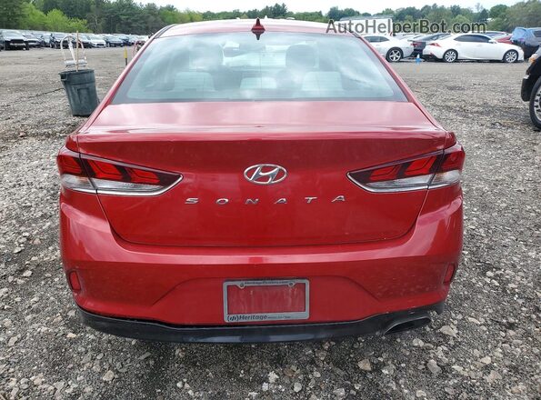 5NPE34AF5JH648638 2018 HYUNDAI SONATA Red Vista trasera