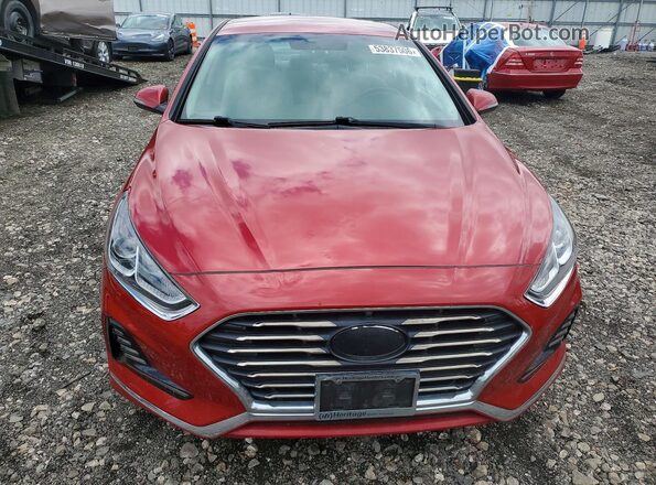 5NPE34AF5JH648638 2018 HYUNDAI SONATA Red Vista frontal