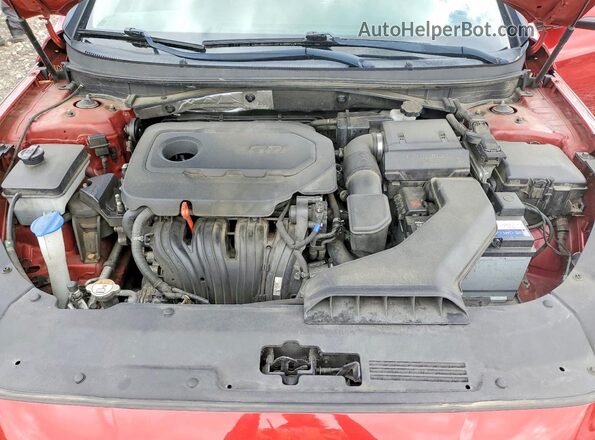 5NPE34AF5JH648638 2018 HYUNDAI SONATA Red Vista interior trasera