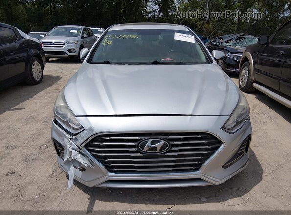 5NPE34AF5JH662667 2018 HYUNDAI SONATA Silver Widok zestawu wskaźników