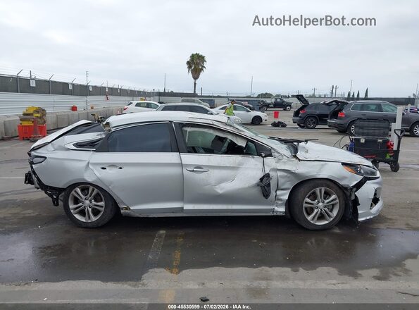 5NPE34AF5JH669571 2018 HYUNDAI SONATA Silver Instrument cluster view