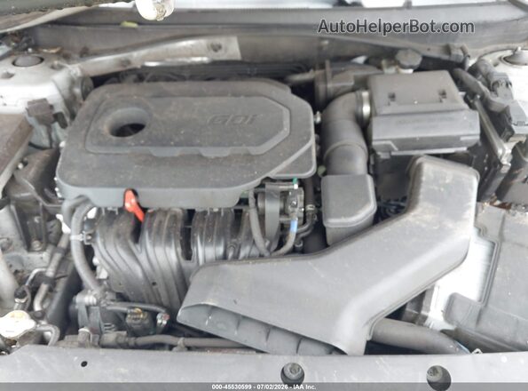 5NPE34AF5JH669571 2018 HYUNDAI SONATA Silver Rear view