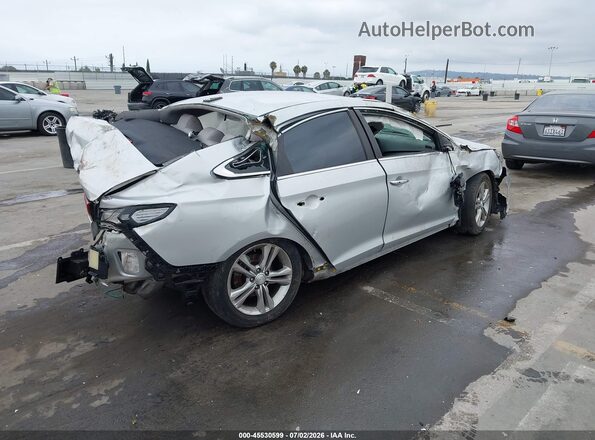 5NPE34AF5JH669571 2018 HYUNDAI SONATA Silver Rear right