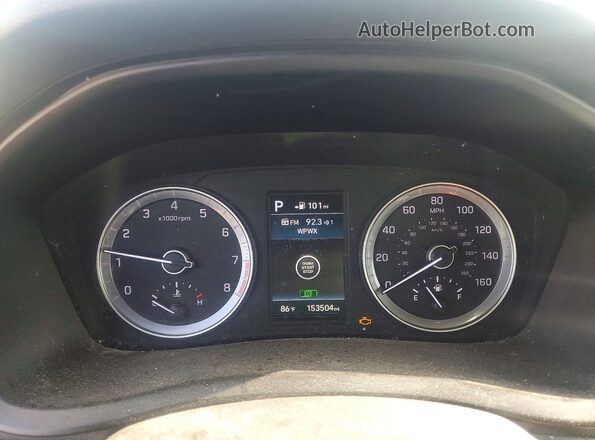 5NPE34AF5JH686290 2018 HYUNDAI SONATA Black ხელსაწყოთა პანელის ხედი
