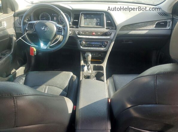 5NPE34AF5JH686290 2018 HYUNDAI SONATA Black წინა პანელის ხედი