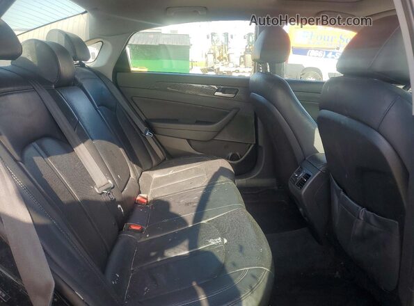 5NPE34AF5JH686290 2018 HYUNDAI SONATA Black უკანა სავარძლების ხედი