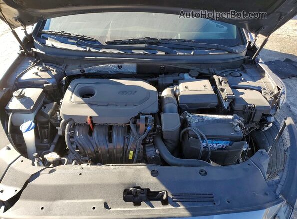 5NPE34AF5JH687441 2018 HYUNDAI SONATA Gray უკანა სალონის ხედი