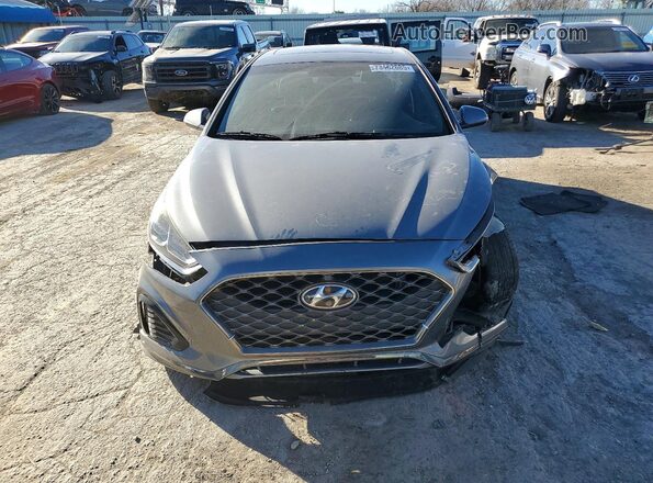 5NPE34AF5JH687441 2018 HYUNDAI SONATA Gray წინა ხედი