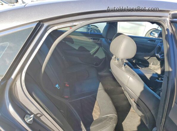 5NPE34AF5JH687441 2018 HYUNDAI SONATA Gray უკანა სავარძლების ხედი