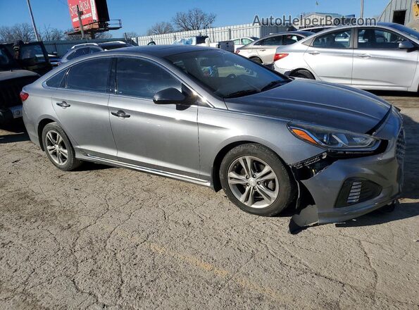 5NPE34AF5JH687441 2018 HYUNDAI SONATA Gray წინა მარჯვენა
