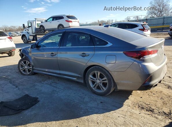 5NPE34AF5JH687441 2018 HYUNDAI SONATA Gray უკანა მარცხენა
