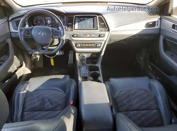 5NPE34AF5JH687441 2018 HYUNDAI SONATA Gray წინა პანელის ხედი
