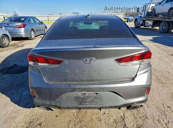 5NPE34AF5JH687441 2018 HYUNDAI SONATA Gray უკანა ხედი
