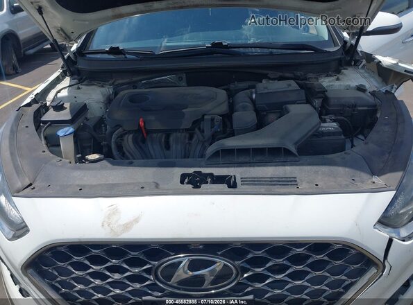 5NPE34AF5JH712290 2018 HYUNDAI SONATA White Вид ззаду
