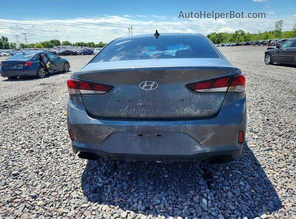 5NPE34AF5JH713701 2018 HYUNDAI SONATA Gray Vista trasera
