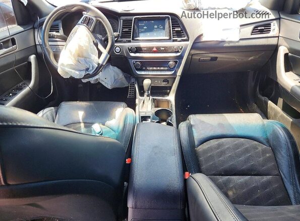 5NPE34AF5JH713701 2018 HYUNDAI SONATA Gray Vista del salpicadero