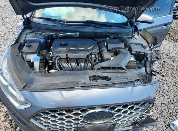 5NPE34AF5JH713701 2018 HYUNDAI SONATA Gray Vista interior trasera