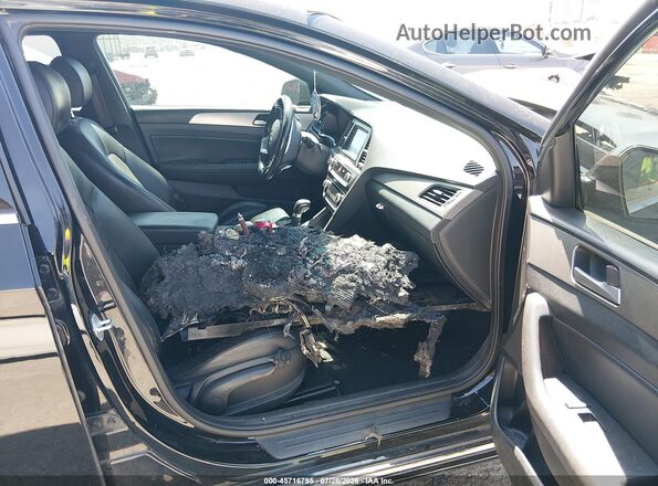 5NPE34AF5KH763662 2019 HYUNDAI SONATA Black Սալոնի դիմացի տեսք