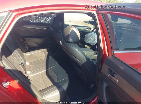 5NPE34AF5KH808227 2019 HYUNDAI SONATA Red Вид наклейки з VIN-кодом