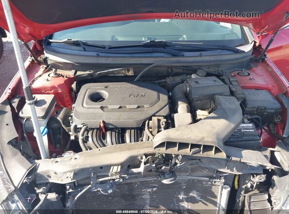 5NPE34AF5KH808227 2019 HYUNDAI SONATA Red Вид ззаду
