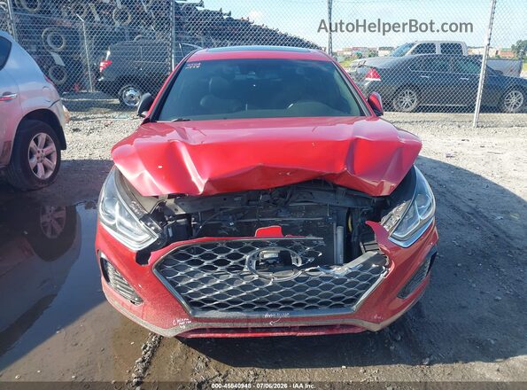 5NPE34AF5KH808227 2019 HYUNDAI SONATA Red Вид щитка приладів
