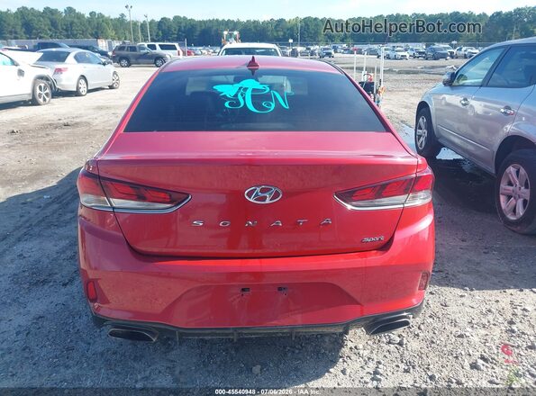 5NPE34AF5KH808227 2019 HYUNDAI SONATA Red 
