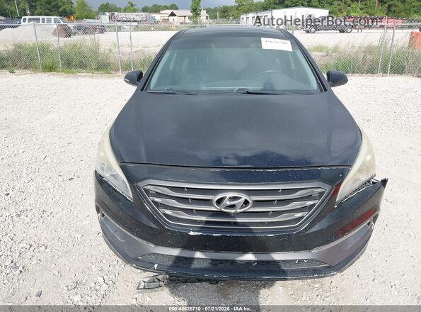 5NPE34AF6GH271861 2016 HYUNDAI SONATA Black წინა პანელის ხედი
