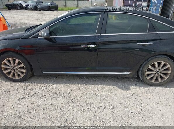 5NPE34AF6GH271861 2016 HYUNDAI SONATA Black უკანა სალონის ხედი