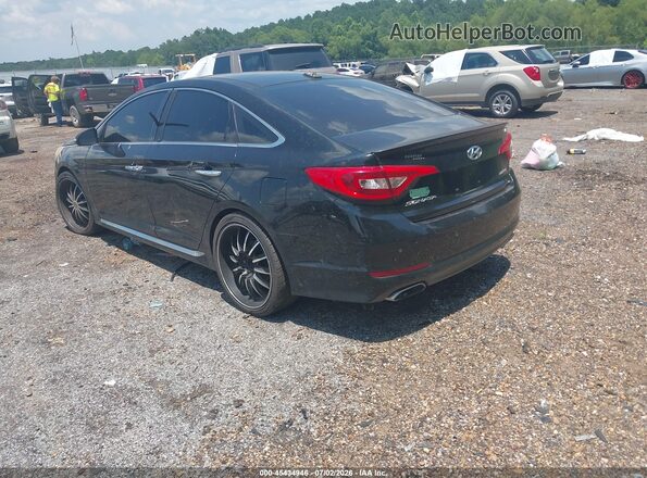5NPE34AF6GH279037 2016 HYUNDAI SONATA Black Rear left