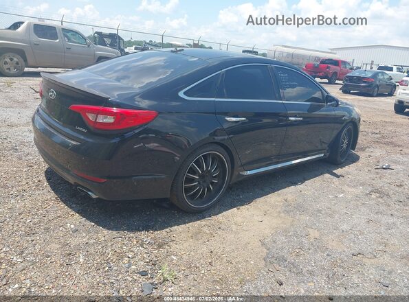 5NPE34AF6GH279037 2016 HYUNDAI SONATA Black Rear right