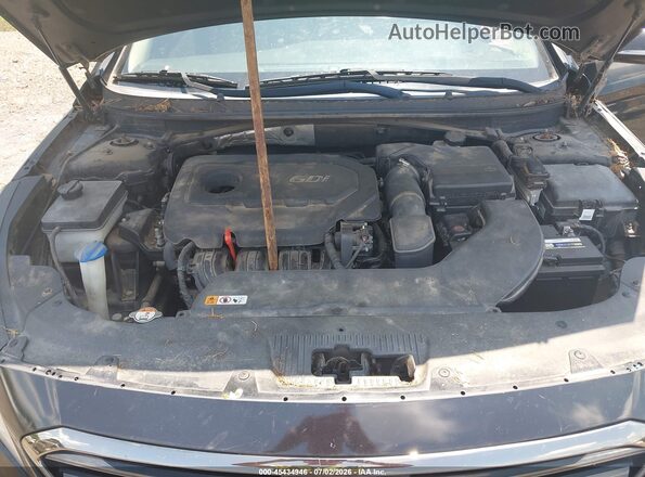 5NPE34AF6GH279037 2016 HYUNDAI SONATA Black Rear view