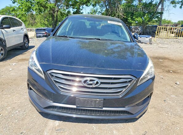 5NPE34AF6GH283072 2016 HYUNDAI SONATA Black Widok z przodu