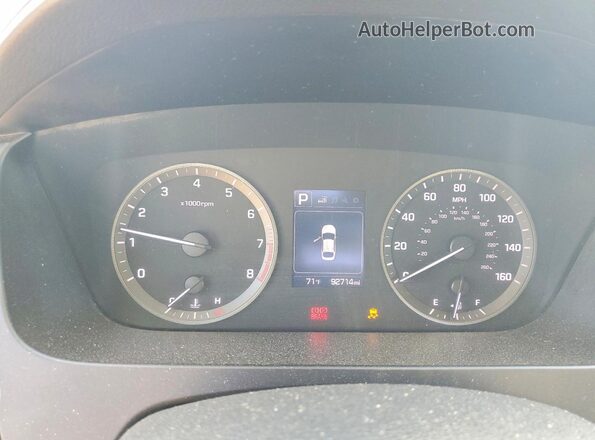 5NPE34AF6GH283072 2016 HYUNDAI SONATA Black Widok zestawu wskaźników