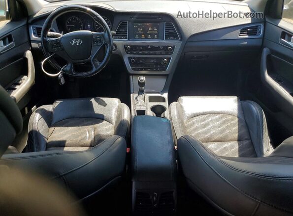 5NPE34AF6GH283072 2016 HYUNDAI SONATA Black Widok deski rozdzielczej