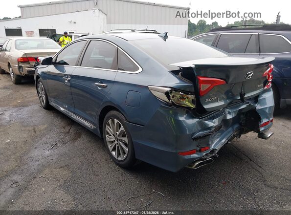 5NPE34AF6GH309928 2016 HYUNDAI SONATA Blue Tył lewy