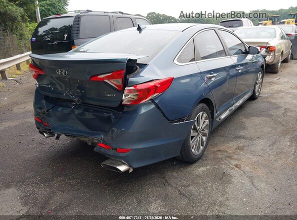 5NPE34AF6GH309928 2016 HYUNDAI SONATA Blue Tył prawy