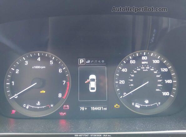 5NPE34AF6GH309928 2016 HYUNDAI SONATA Blue Widok tylnych siedzeń