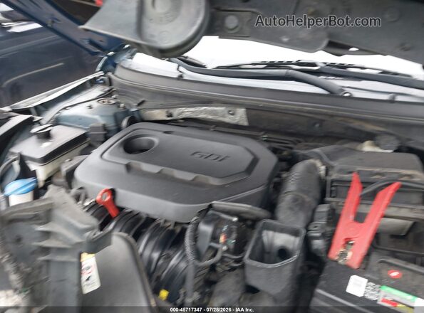 5NPE34AF6GH309928 2016 HYUNDAI SONATA Blue Widok z tyłu