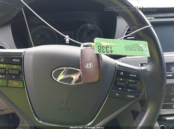 5NPE34AF6GH309928 2016 HYUNDAI SONATA Blue Widok deski rozdzielczej