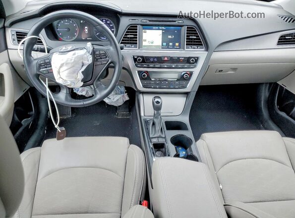 5NPE34AF6GH325398 2016 HYUNDAI SONATA Blue Dashboard view