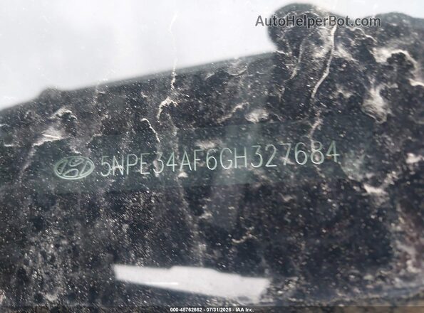 5NPE34AF6GH327684 2016 HYUNDAI SONATA Silver Widok komory silnika