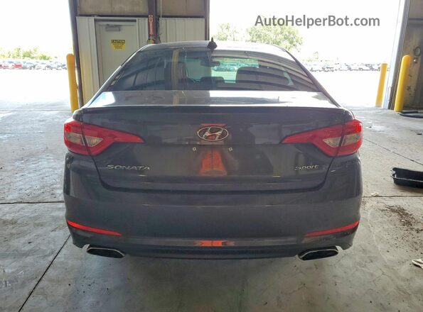 5NPE34AF6GH328866 2016 HYUNDAI SONATA Gray უკანა ხედი