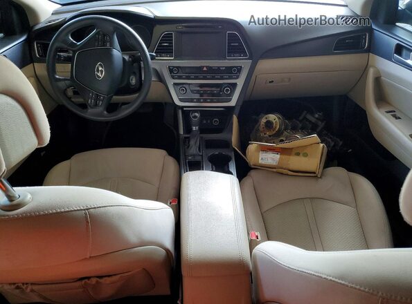 5NPE34AF6GH328866 2016 HYUNDAI SONATA Gray წინა პანელის ხედი