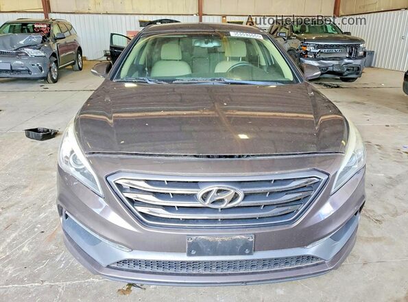 5NPE34AF6GH328866 2016 HYUNDAI SONATA Gray წინა ხედი